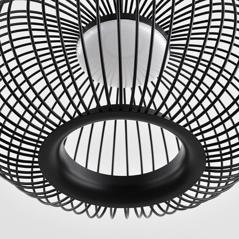 Lampe suspendue noire Kato avec gradation à 3 niveaux