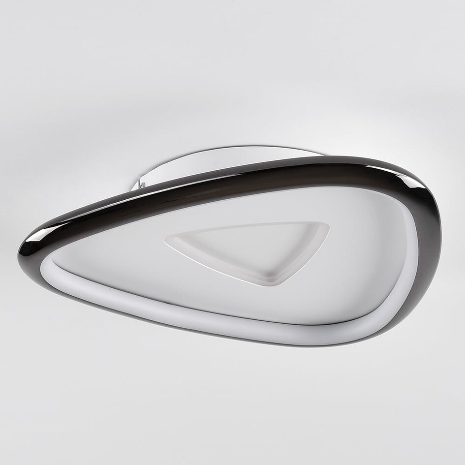 Plafonnier chrome noir avec gradation à 3 niveaux - Cellu