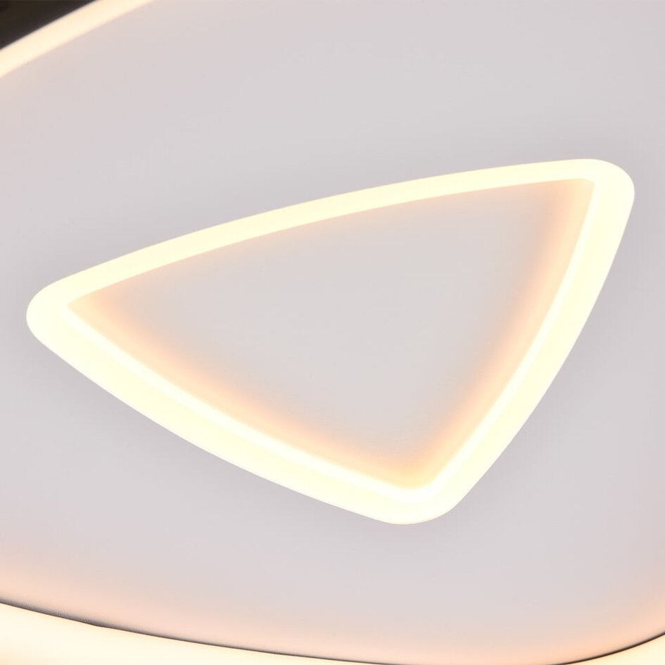 Plafonnier chrome noir avec gradation à 3 niveaux - Cellu