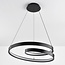 Suspension spirale Espiral avec LED à 3 niveaux de gradation - noir mat