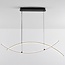 Suspension Arche - noire avec LED à intensité variable sur 3 niveaux
