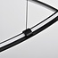 Lampe suspendue design Arche avec LED à 3 niveaux de gradation - noir