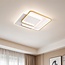 Plafonnier design 2-lumières Rune avec LEDs dimmables - carré