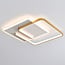 Plafonnier design carré Rune 2 lumières à LED dimmables