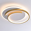Plafonnier design 2-lumières Reza avec LEDs dimmables - rond