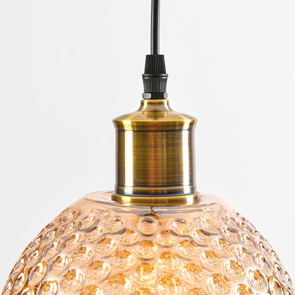 Suspension Lana avec verre ambré 1 lumière - variante 1