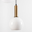 Suspension Aiden avec verre blanc laiteux, 3 lumières
