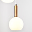 Suspension Aiden avec verre blanc laiteux, 3 lumières