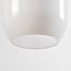 Suspension Dayley 3 lumières en verre opalin - blanc opalin et doré