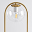 Lampe de table design dorée George - Verre transparent