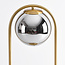 Lampe de table design dorée George - verre fumé