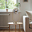 Lampe de table design dorée George - verre fumé