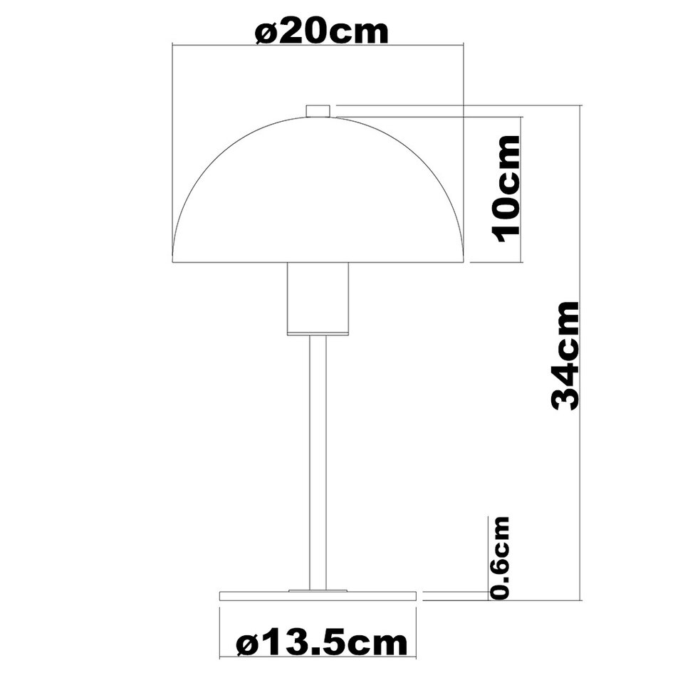 Lampe de table Logan  - doré