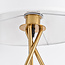 Lampe à poser Susan - trépied doré avec abat-jour en tissu