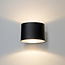 Applique moderne Faye IP44 - noir