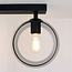 Plafonnier Orbitique 2 lumières - noir et verre fumé