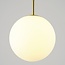Suspension dorée avec verre blanc laiteux, 3 niveaux de gradation, 2700K - Signe