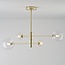 Plafonnier Stiri 4 lumières - doré et verre transparent