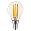 Ampoule à filament LED E14 à 3 niveaux de gradation avec verre ambré | 5,5W 2200K