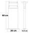 Lampe d'extérieur sur pied avec spot inclinable Jidde - aspect bois