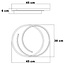 Plafonnier design 2-lumières Reza avec LEDs dimmables - rond