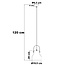 Lampe suspendue rustique Zelena - vert
