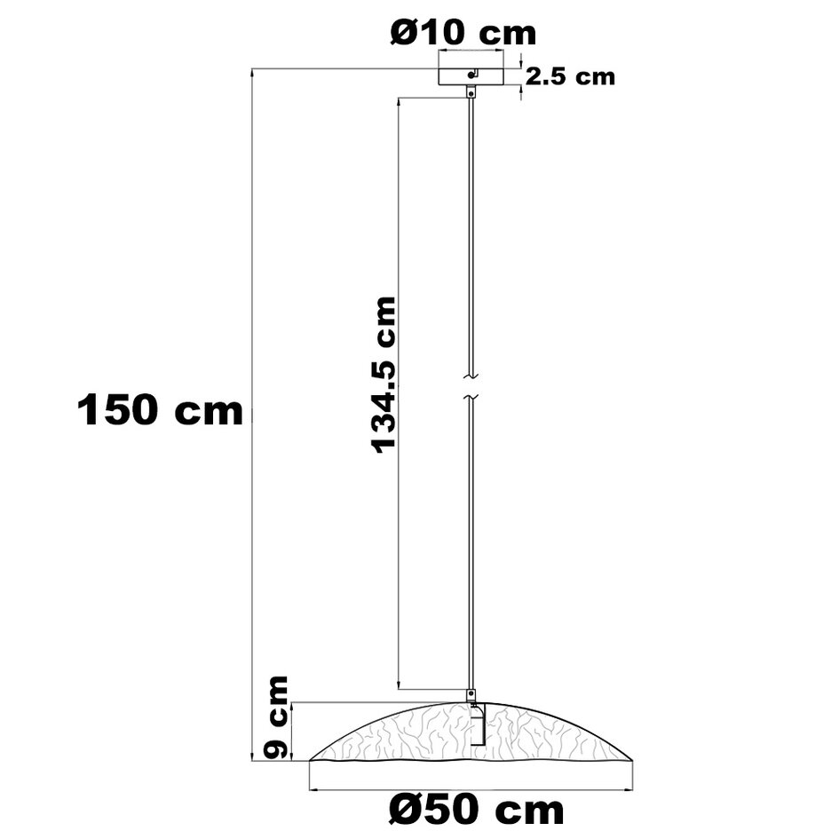 Lampe suspendue industrielle - Yumi