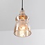 Suspension Maracas 3 lumières - noir et verre ambré