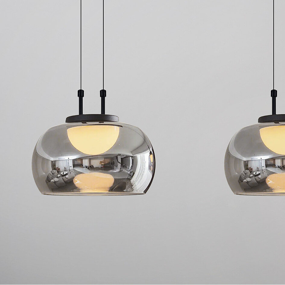 Lampe suspendue avec verre fumé et gradation à 3 niveaux - Gujo