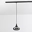 Suspension Nill pour rail monophasé, verre fumé à effet miroir