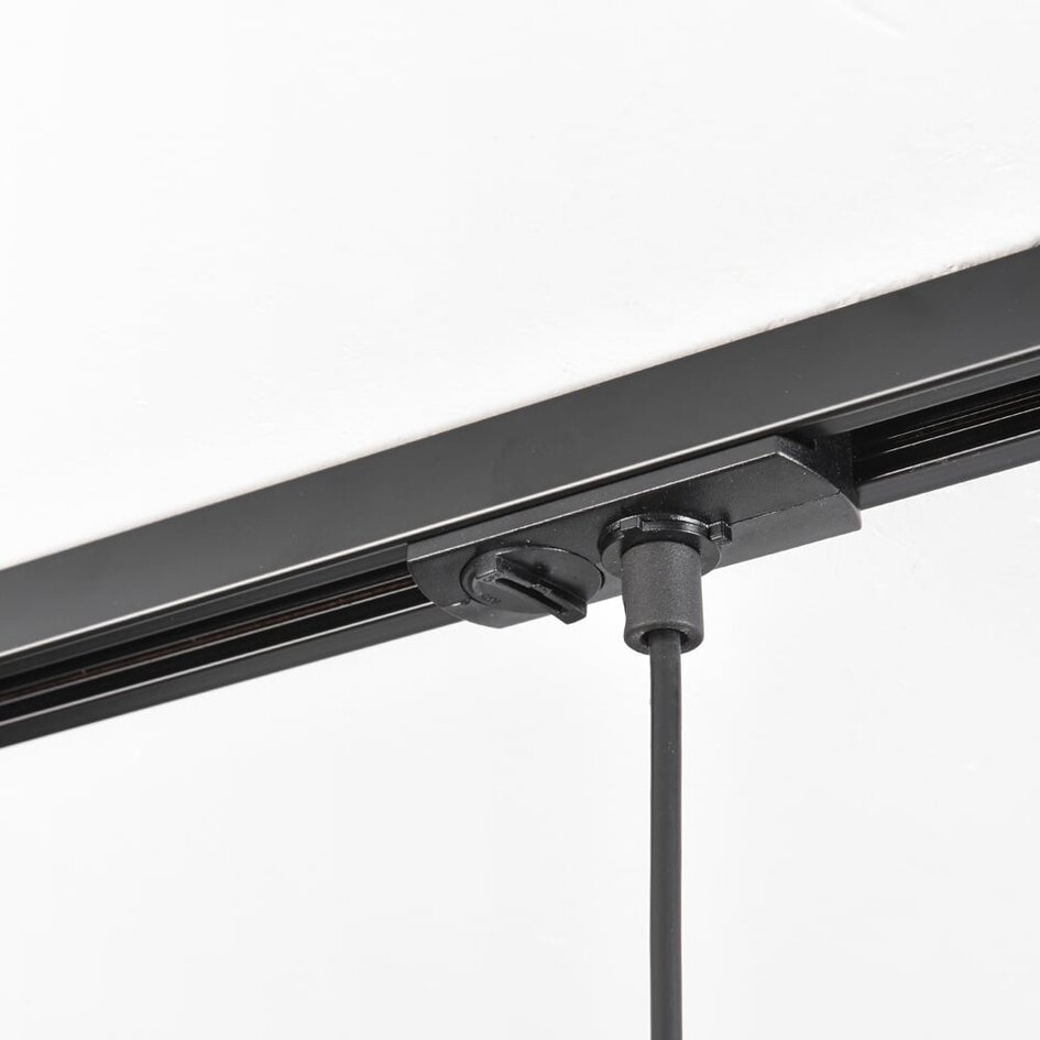 Suspension monophasée sur rail avec verre fumé et effet miroir - Nill