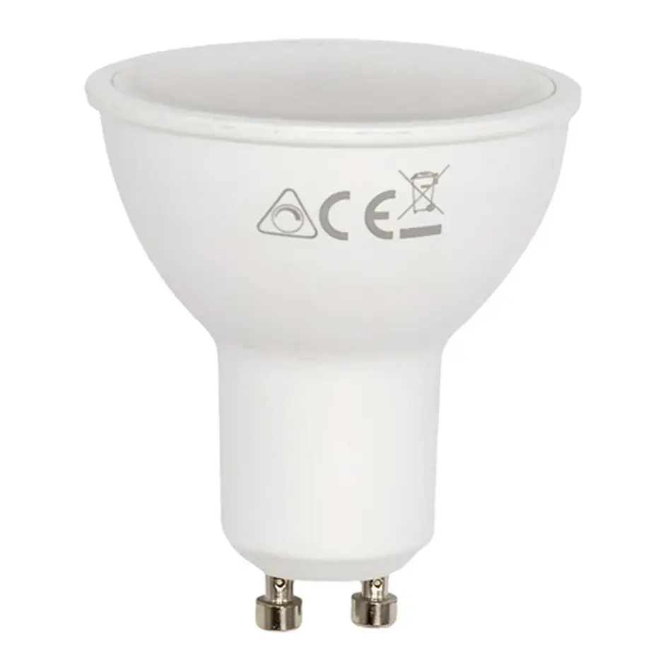Ampoule LED GU10 à intensité variable en 3 étapes, 4,9W, 2200K
