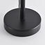Lampe de table design Tessera noir avec verre ambré et fumé, 4 lumières