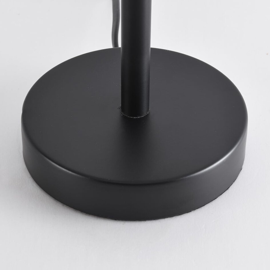 Lampe à poser Tessera 4 lumières en verre ambré et fumé - noir