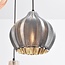 Suspension Vidro 3 lumières - noir, verre ambré et fumé