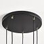 Suspension Glendale 5 lumières - verre ambré