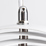 Suspension design 1 lumière Luana - fer blanc