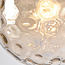Suspension contemporaine en verre cognac avec renflement - Hades
