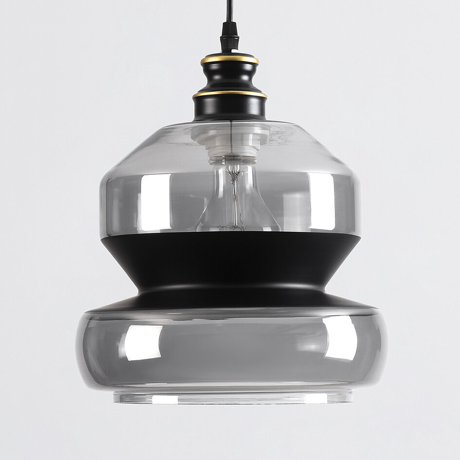 Lampe suspendue à 1 lumière Sofie - verre large