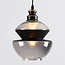 Suspension Sofie - globe Art déco rond en verre fumé