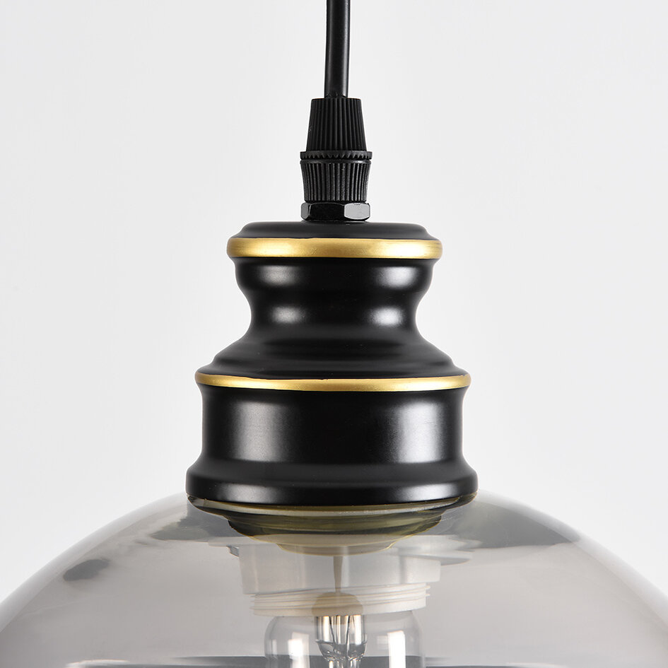 Lampe suspendue à 1 lumière Sofie - verre rond