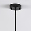 Suspension Sofie - globe Art déco allongé en verre fumé