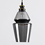 Suspension Sofie - globe Art déco allongé en verre fumé