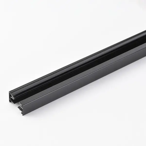 Rail monophasé connectable 75 cm sans connecteur ni embout - noir