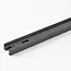 Rail monophasé connectable 75 cm sans connecteur, avec embout – noir