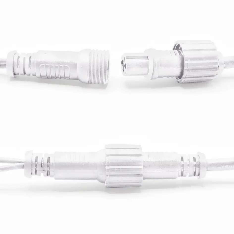 Filet lumineux raccordable blanc | dès 2 m² | 200 LED | blanc chaud | caoutchouc