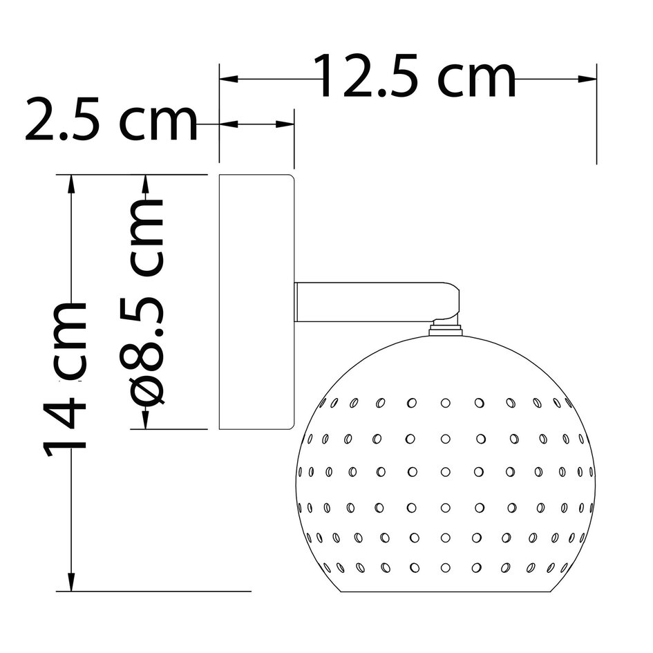 Spot de plafond moderne noir mat, 1 lampe - Lucinda