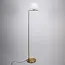 Lampadaire design Connor - verre blanc laiteux