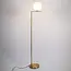 Lampadaire design Connor - verre blanc laiteux