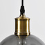 Suspension 4 lumières avec verre fumé - Livia